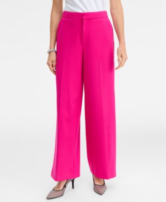 Women's High-Rise Straight-Leg Trousers, Macy's Exclusive