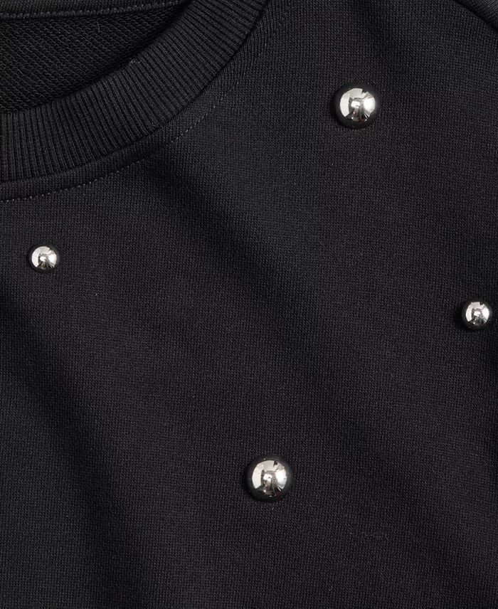 Women's Studded French Terry Sweatshirt - thumbnail 10