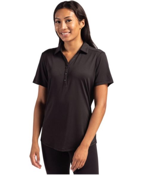 Женское поло Cutter & Buck Forge Stretch Short Sleeve Polo, цвет: Чёрный
