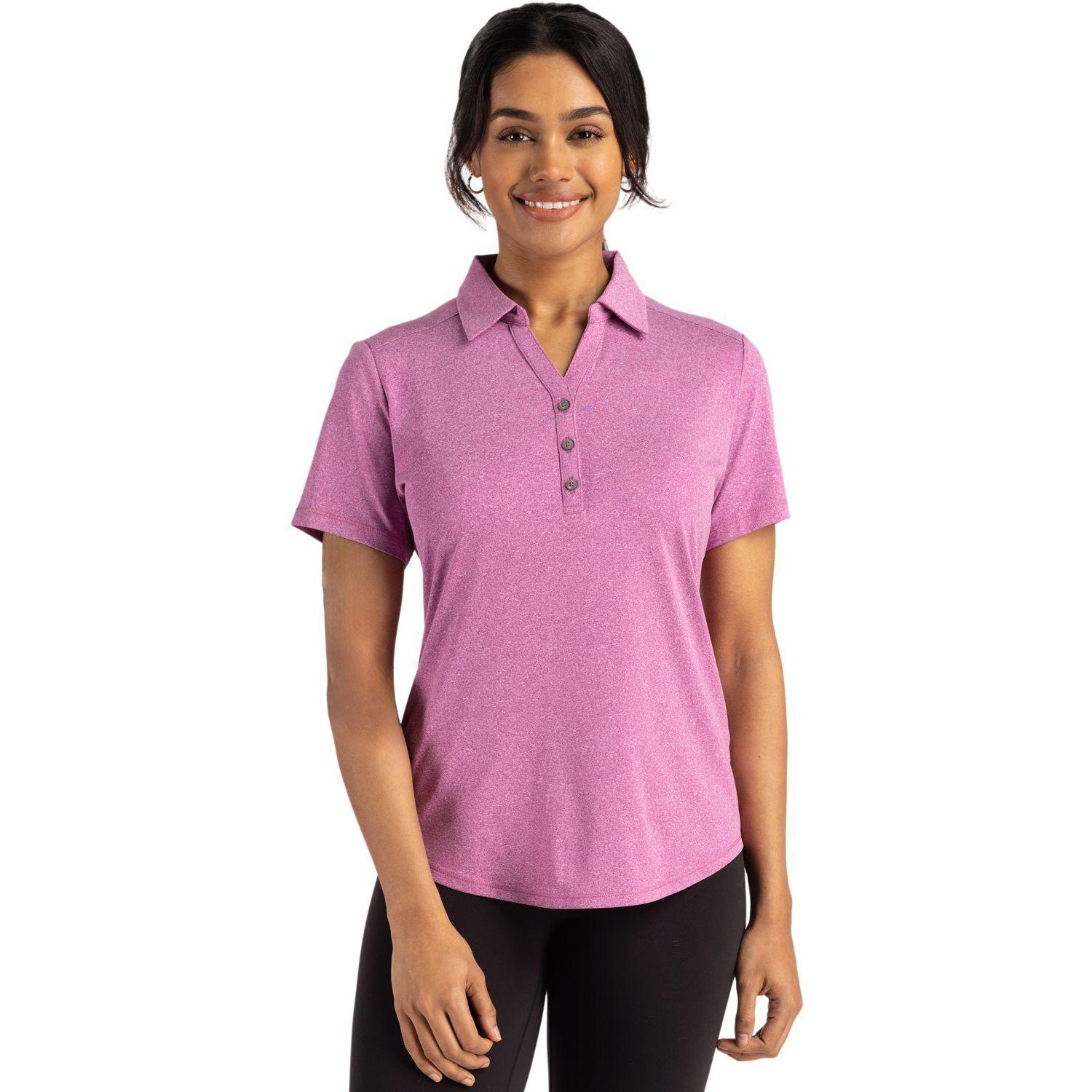 Women's Cutter and Buck Forge Stretch Short Sleeve Polo