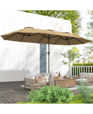 13 ft. Extra Large Patio Umbrella, UPF30+ Double Umbrella,