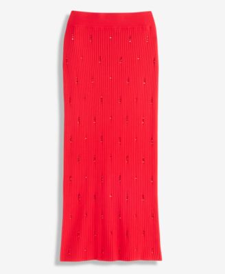Women's Embellished Sweater Skirt, Macy's Exclusive
