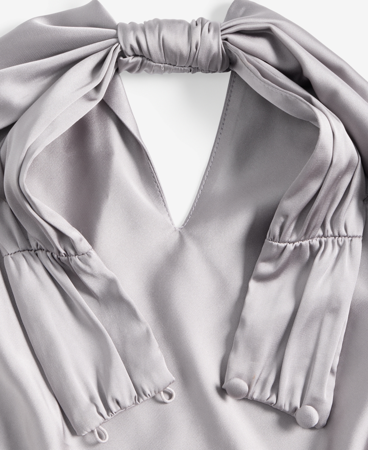 I.n.c. International Concepts Women's Printed Satin Knotted Halter Top, Macy's Exclusive