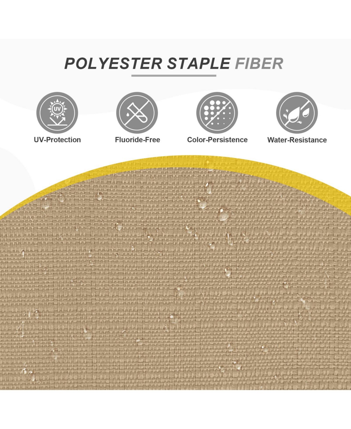 Aoodor 46" x 19.7" 5.1" Outdoor Polyester Tufted Bench Cushion, Water-resistant & Fade-Resistant, Cushion for Love Seat