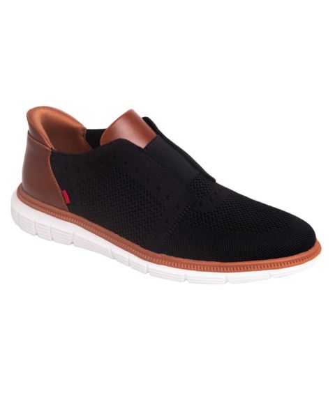 Мужские лёгкие сетчатые оксфорды Marc Joseph New York South Street без рук, слипоны, цвет: Чёрный