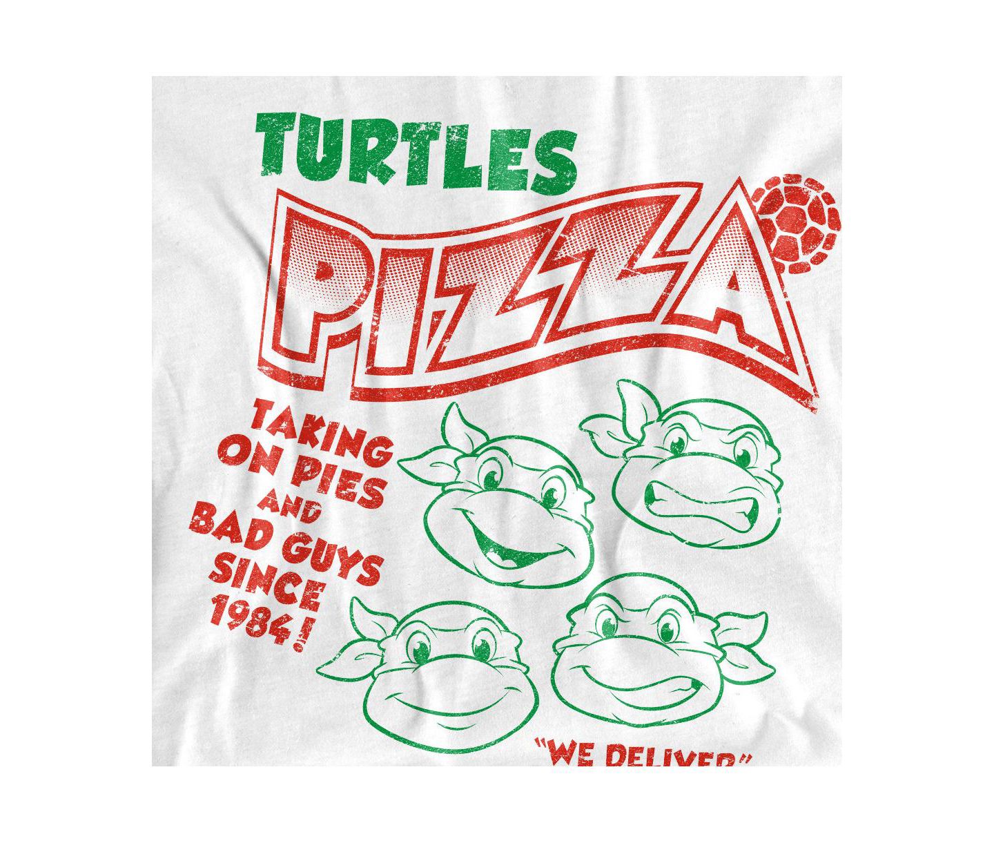 Мужская футболка Teenage Mutant Ninja Turtles Classic Tmnt Turtles Pizza, цвет: Белый — фото 3
