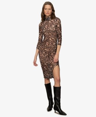 Women's Night Out Long Sleeve Midi Dress