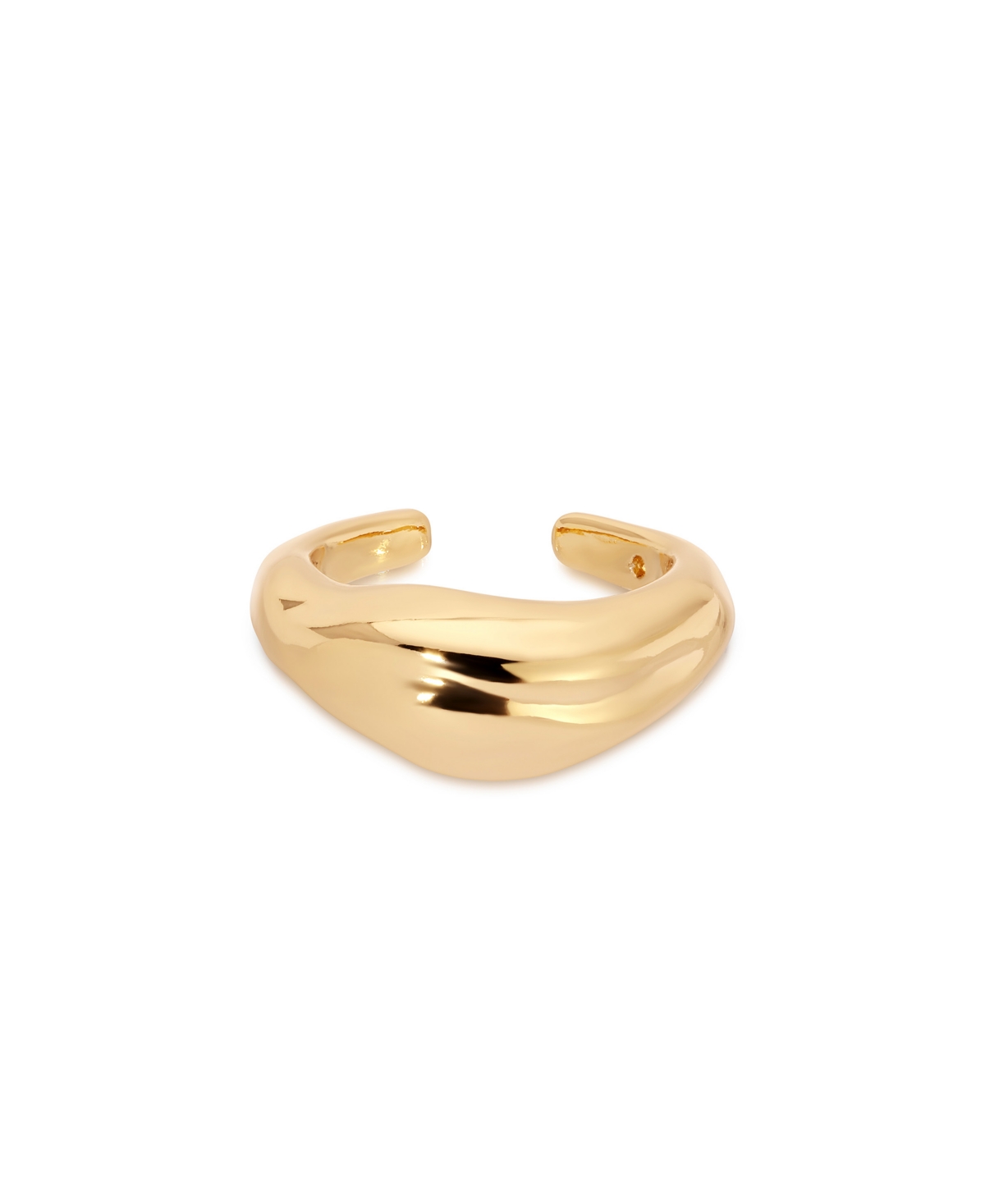 Ettika Liquid Luxe Gold Cuff Earrings In Gold