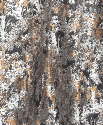 Women's V-Neck Jacquard High-Low Dress