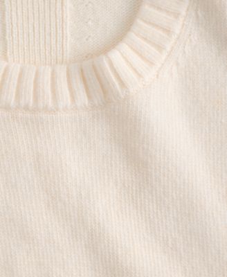 Women's Ribbed-Trim Crewneck Pullover Sweater