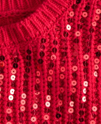 Women's Bold Sequin Sweater, Macy's Exclusive