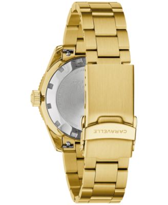 Men's Vintage Sport Sea Hunter Gold-Tone Stainless Steel Bracelet Watch, 39mm