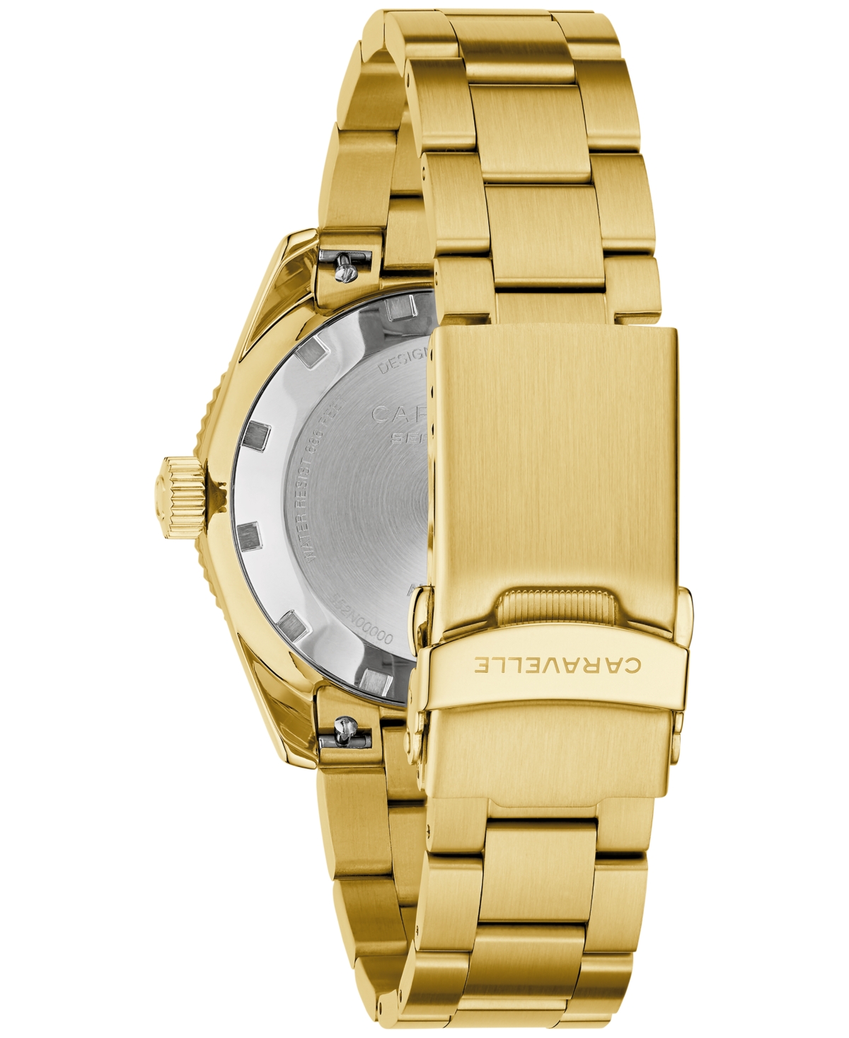 Caravelle Men's Vintage Sport Sea Hunter Gold-tone Stainless Steel Bracelet Watch, 39mm In Gold