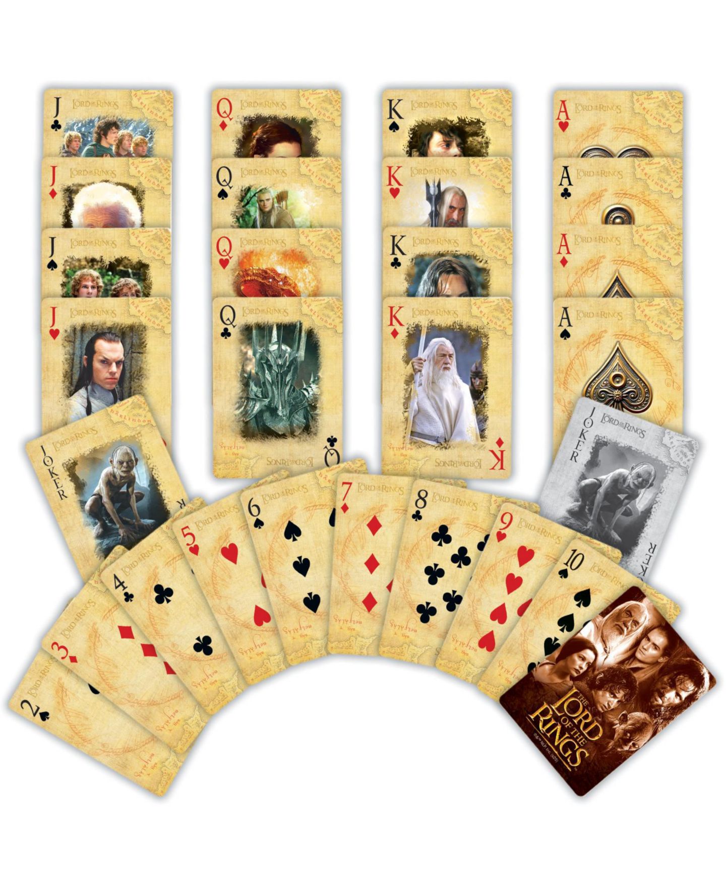Детские игрушки Masterpieces Lord of the Rings Playing Cards - 54 Card Deck — фото 2