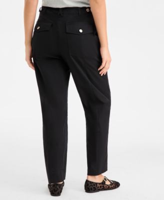 Women's Straight Leg Patch-Pocket Pants, Macy's Exclusive