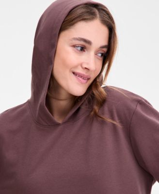 Women's Kangaroo-Pocket Fleece Hoodie, Created for Macy's