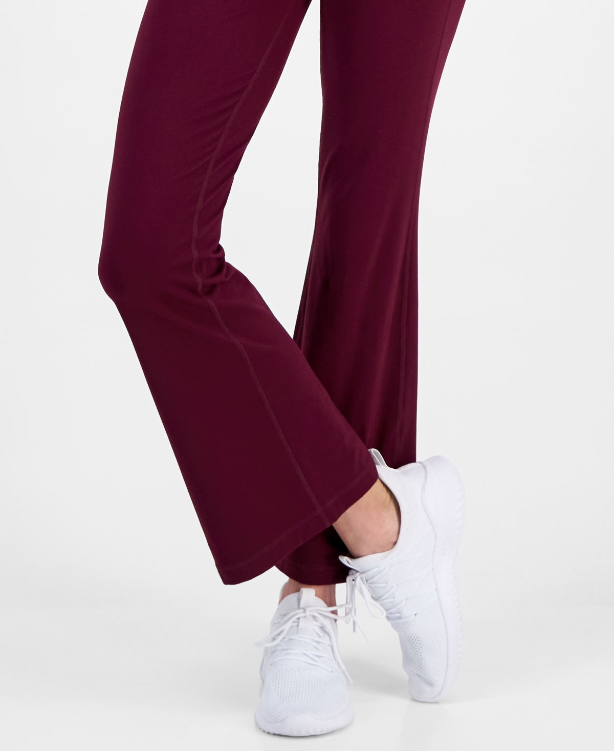 Id Ideology Women's Petite Studio High Rise Flare Leggings, Created For Macy's In Brown