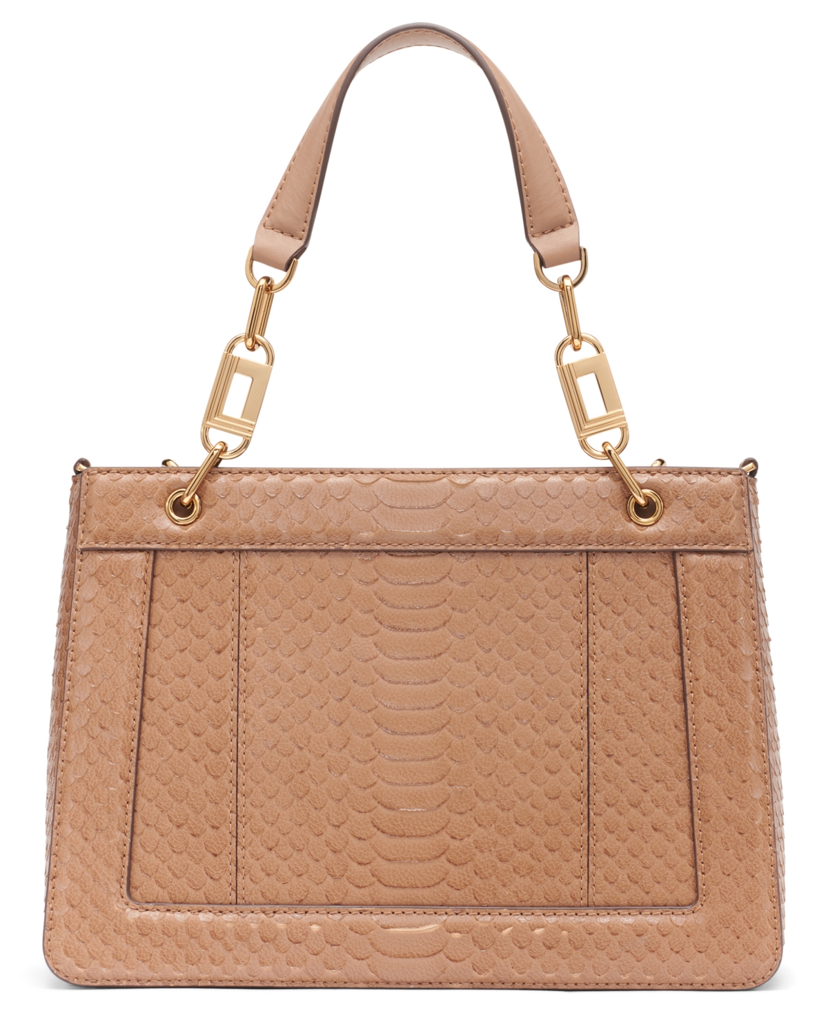 Karl Lagerfeld Ivette Top Zip Satchel Bag In Nude