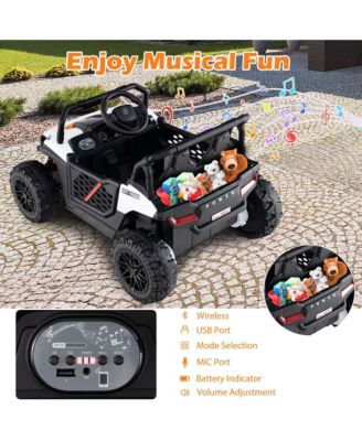 12V Kids Ride on Truck with Parental Remote 3 Speeds & Reverse Forward Function