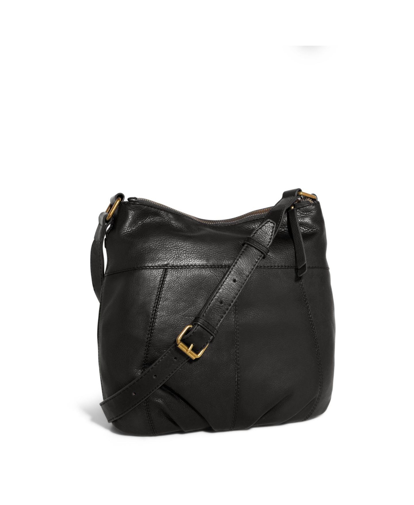 Женская сумка American Leather Co. Lennie Double Entry Crossbody, цвет: Чёрный гладкий — фото 2