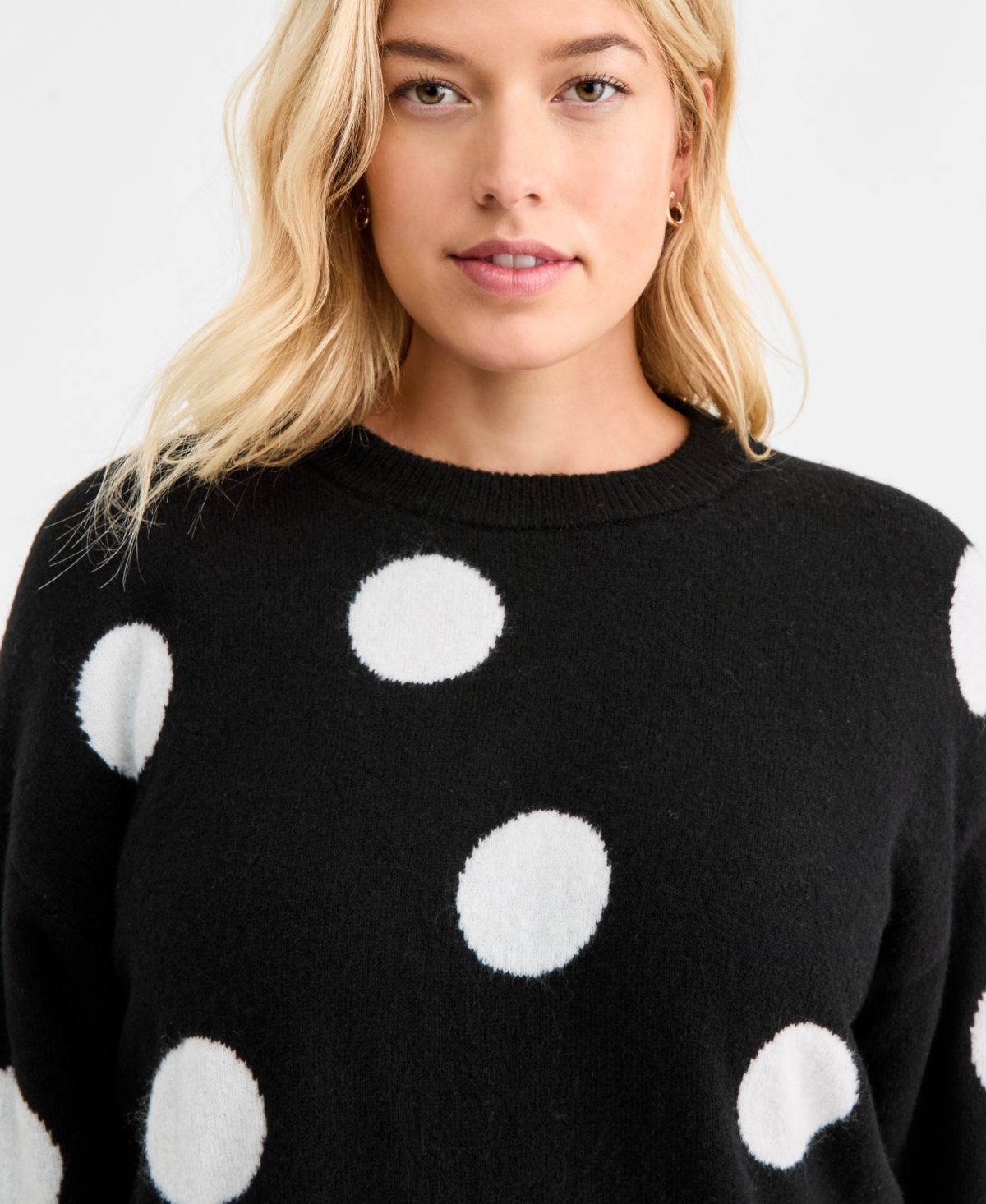On 34th Women's Exploded Dot Pullover Sweater, Macy's Exclusive