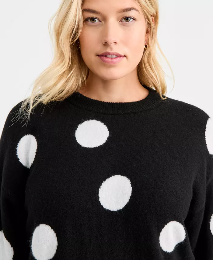 Women's Exploded Dot Pullover Sweater - thumbnail 3