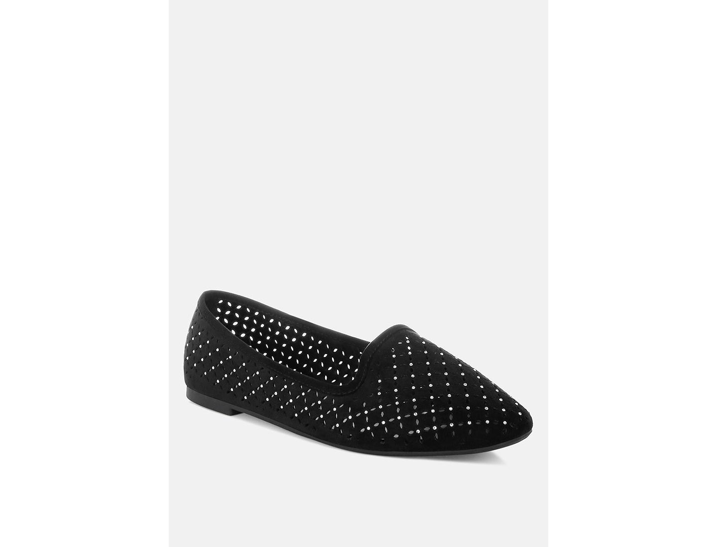 Женские балетки London Rag Kyrie Cut Out Detail Ballerinas, цвет: Чёрный — фото 8