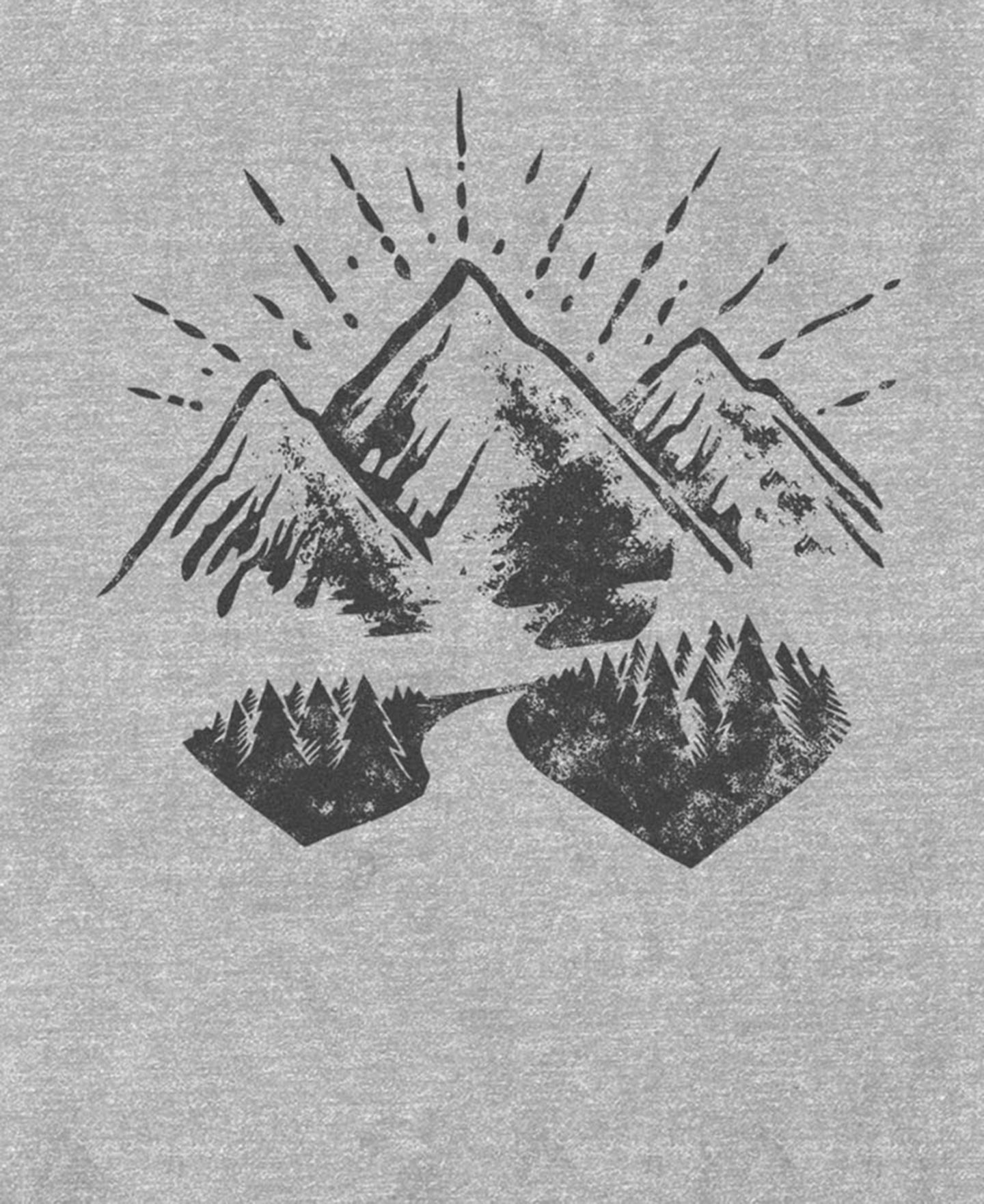 Мужская футболка Fifth Sun Printed Crewneck, цвет: Меланжевый — фото 2