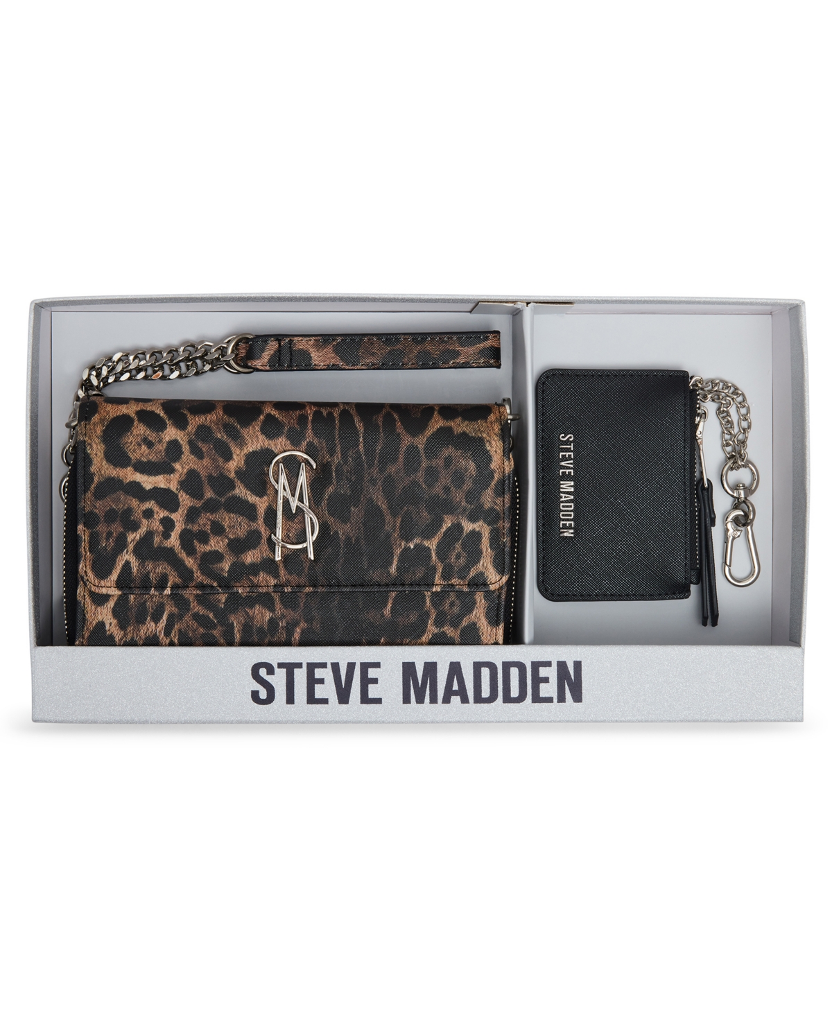 Steve Madden Boxed Carina Crossbody Wallet In Brown