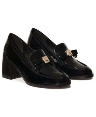 Women's Deco Bow Heeled Loafers