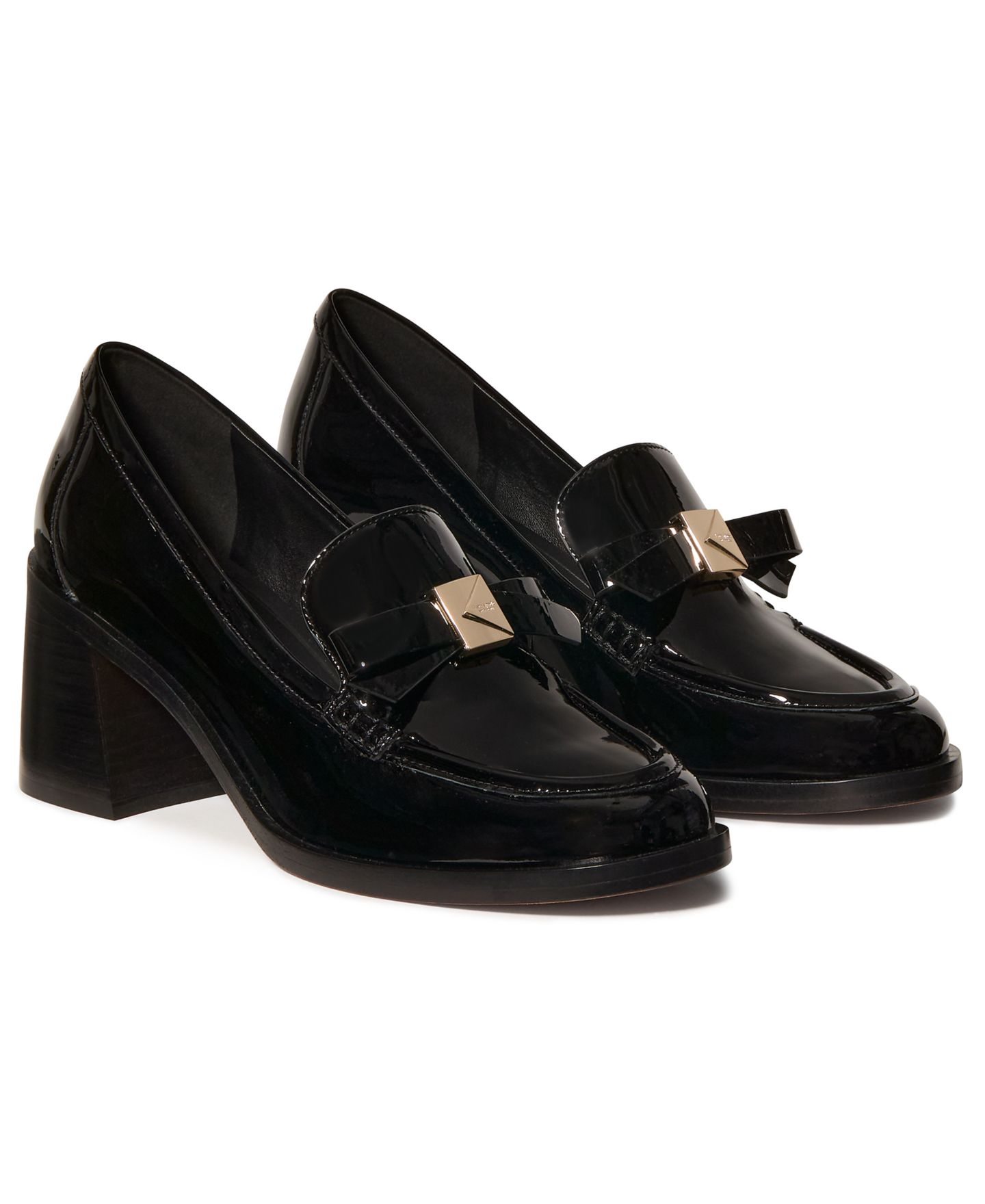 Женские туфли kate spade new york Deco Bow Heeled, цвет: Чёрная лаковая кожа — фото 1