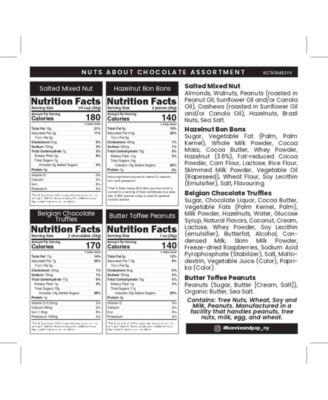 Holiday Mixed Copper Sweet and Savory Gift Tin, 7 Sections