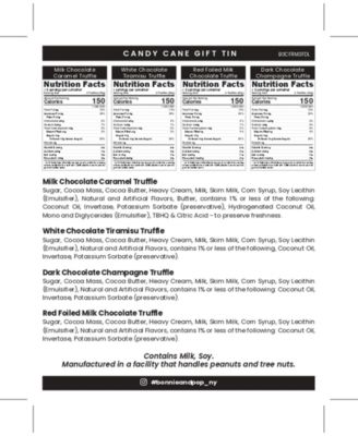 Christmas Chocolate Candy Cane Gift Tin, 12-Pc.