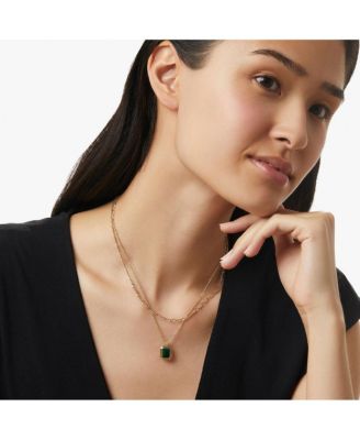  Layered Necklace Set - Temple Green