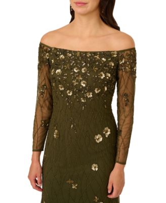 Women's Off-The-Shoulder Bead Dress