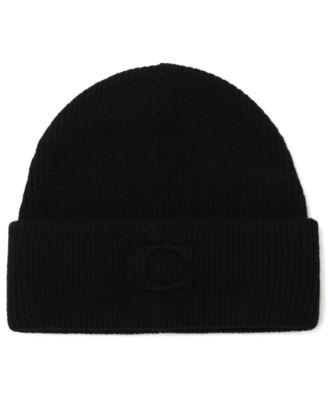 Women's Embossed C-Knit Beanie Hat