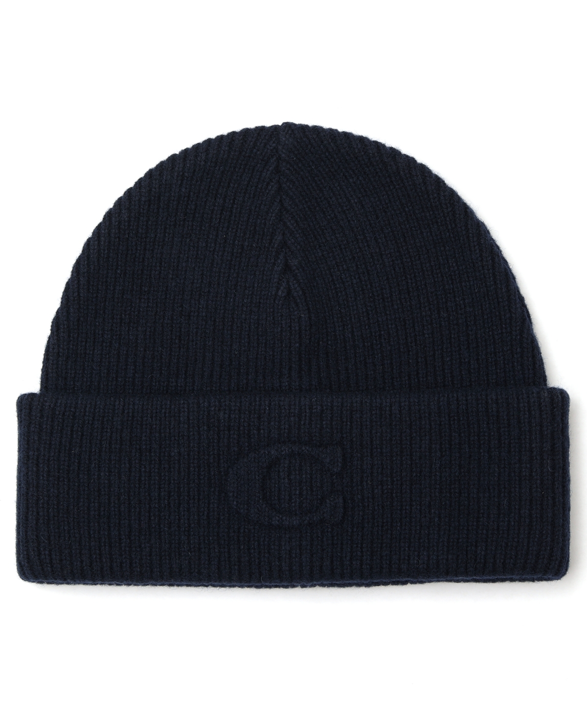 Coach Women's Embossed C-Knit Beanie Hat