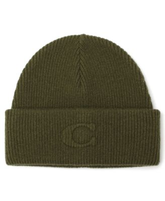 Women's Embossed C-Knit Beanie Hat