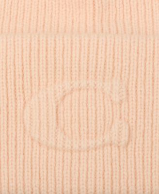 Women's Embossed C-Knit Beanie Hat