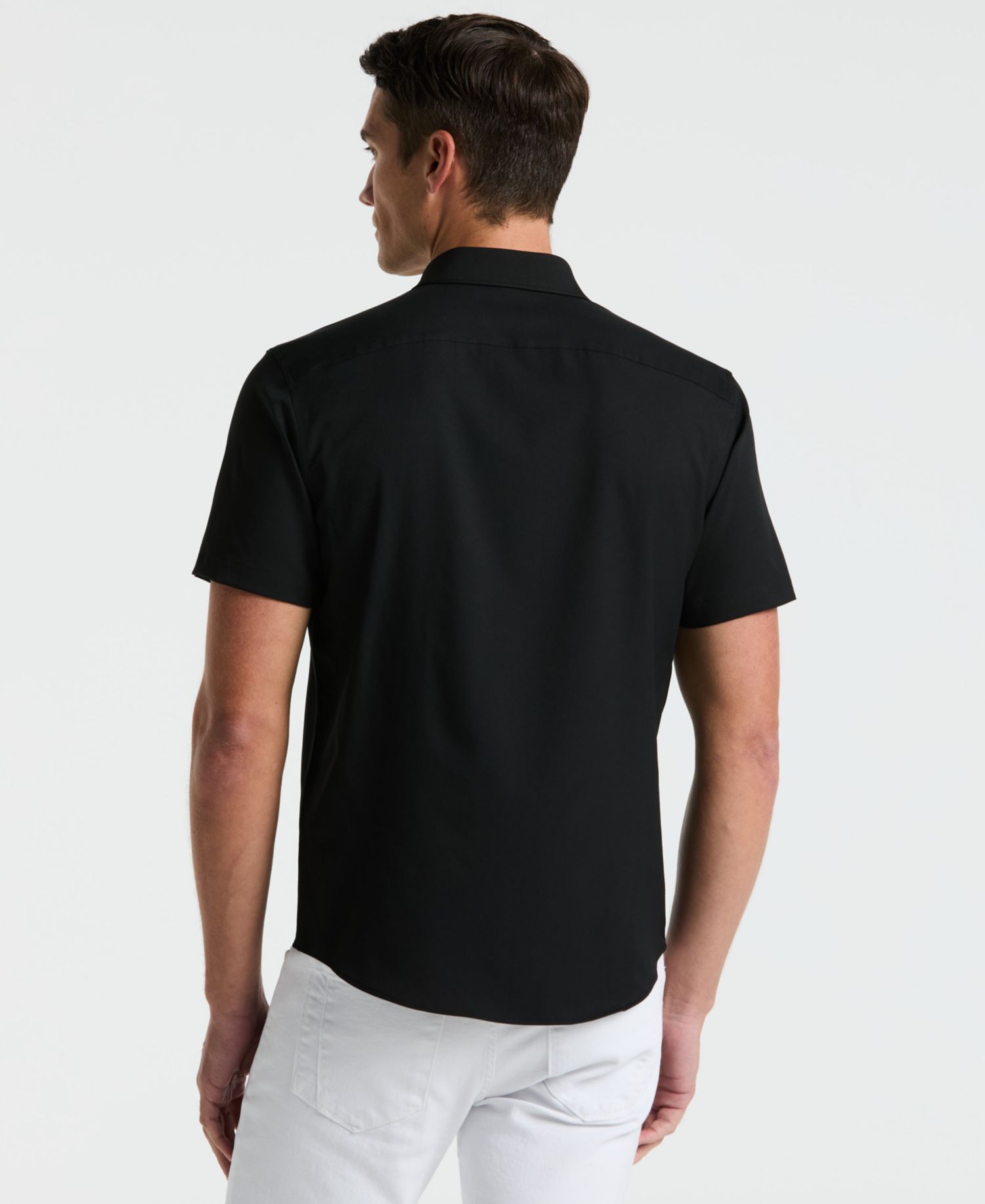 Men's Short-Sleeve Solid Shirt