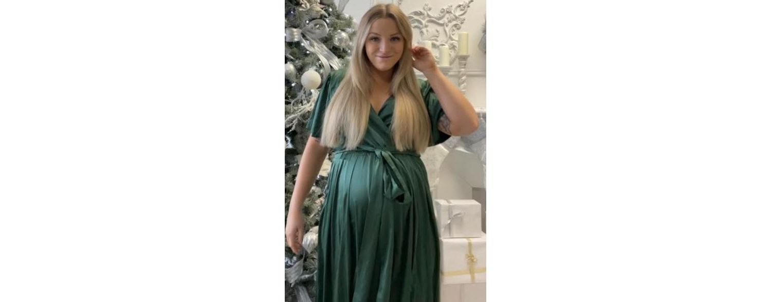 Women's Side Slit Satin Maxi Dress
