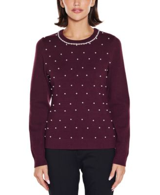  Women's Front-Embellished Sweater