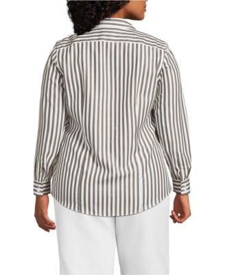 Women's No Iron Button Front Shirt