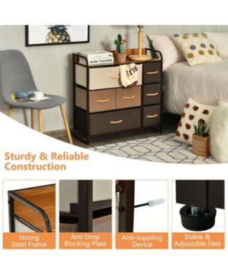 Wooden Top Dresser Storage Chest for Bedroom