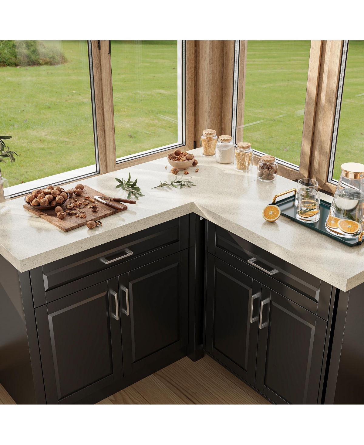 Homsee Kitchen Island with Wheels, Hidden Trolley, Metal Handle,Kitchen Island Storage Table with Sockets