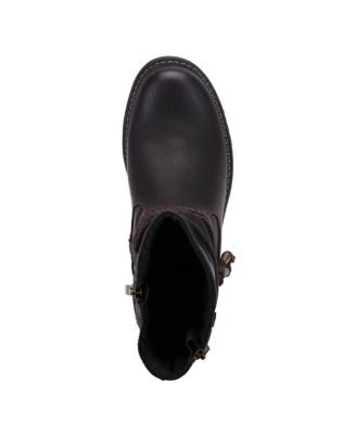 Kathie Water-Resistant Mid Boots with Faux Fur Lining and Gusset Zipper