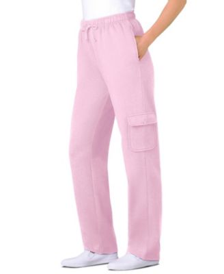 Plus Size Within Better-Fleece Pull-On Cargo Sweatpants