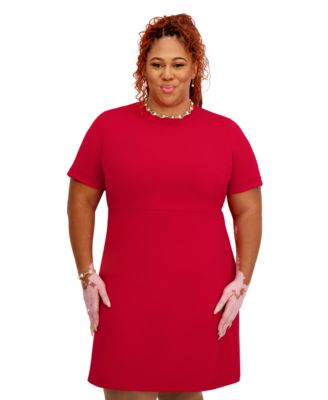 Women's Short Sleeve Crewneck Dress