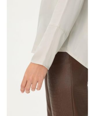 Women's Mixed Media Blouse