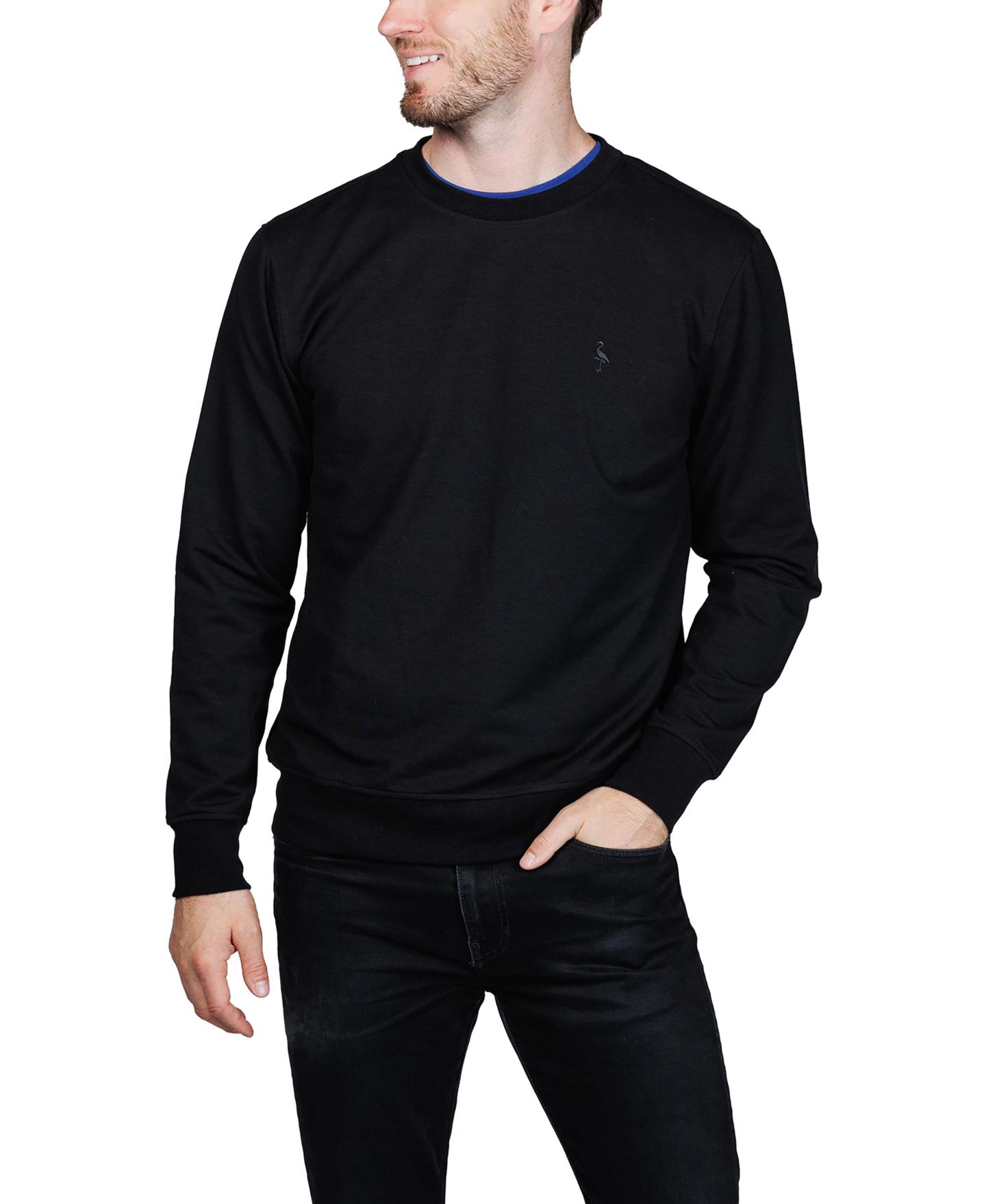 Мужской свитшот Tailorbyrd Fleece Crewneck, цвет: Чёрный — фото 2